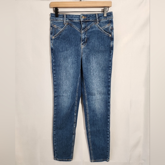 Free People We the Free Riley Daybreak High Rise Seamed Skinny Jeans, si… - Picture 6 of 12